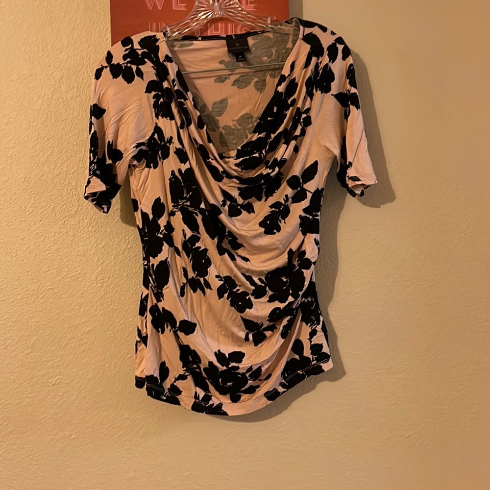 Pink and black top